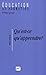 Qu'est-ce qu'apprendre ? Pour une philosophie de l'enseignement by Olivier Reboul