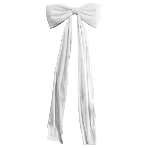 Large Christmas Tree Bows, 180CM Big Velvet Tree Topper Bow in Champagne & White, Giant Posable Festive Bow for Xmas Tree, Window, Mantle, Wall and Door Decorations