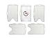 ID Badge Holders 2-Sided Open Faced Rigid ID Card Holder Pack of 5