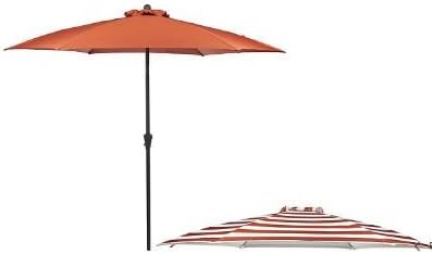 Atleisure 9 Airflow Patio Umbrella With 2 Canopies Red Amazon Co Uk Garden Outdoors