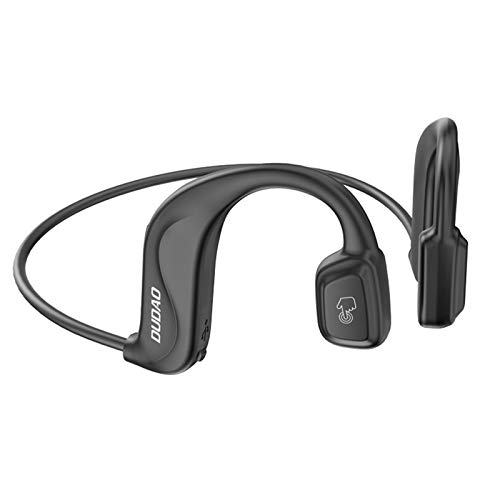 More Ring Bird Bone Conduction Headphones Titanium Open-Ear Wireless Bluetooth Earphones Black