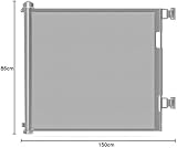 Wodondog Retractable Stair Gate 150cm Wide Grey One Hand Op view 9