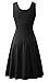 Sarin Mathews Women's Sleeveless Scoop Neck Summer Beach Midi Flared Tank Dress
