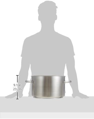 Paderno Stainless Steel 16.25 Quart Sauce Pot, Silver, 16.3 Quarts - Image 3