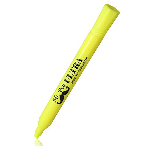 Mr. Pen Yellow Highlighters, Tank Style Highlighter, Pack of 20