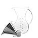 Olivia & Aiden Pour Over Coffee Maker and Tea Infuser w/Glass Carafe (32 oz.) Stainless-Steel Filter Dripper | Precision Brewing at Home, Office, Travel | Stainless Steel Hanging Tea Brewer