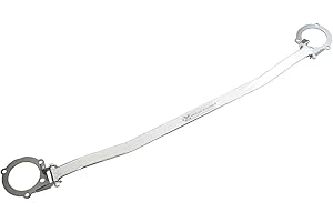 URMARKETOUTLET Megan Racing MR-SB-HCV17FU-1P Steel/Aluminum Polish Race Spec Front Upper Strut Bar Tower Brace