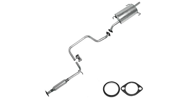 Amazon Com Muffler Resonator Exhaust System Kit Fits 1995 1996 Nissan Sentra 1 6l Sedan Federal Emissions Automotive