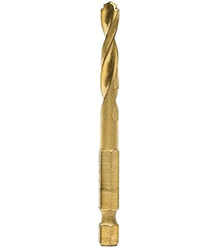 DEWALT DD5116 Impact Ready Titanium Nitride Coated Drill Bit, 1/4