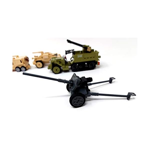 Brigamo Bausteine WW2 Deutsche Luftwaffe Stützpunkt mit Jagdflieger,PAK, MG Nest, Flak – Bild 6