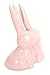 Beth Marie Luxury Boutique Bunny Rabbit Ring Holder, Pink Ceramic Engagement and Wedding Ring Holder, Measures 2.75