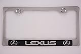Lexus Chrome License Plate Frame with Caps