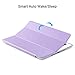 ULAK iPad 5th/6th Generation Case, Slim Protective Polka Dot Hard Back Cover, Auto Sleep/Wake, Viewing & Typing Stand Mode, Lavender, Compatible with iPad 9.7 2018/2017