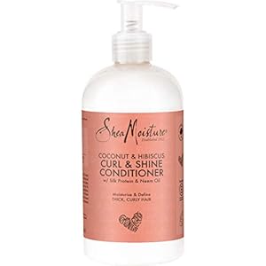 Shea-Moisture-Coconut-and-Hibiscus-Curl-and-Shine-Conditioner-384-ml SheaMoisture Coconut & Hibiscus no silicones or sulphates Curl & Shine Conditioner for thick, curly hair 384 ml