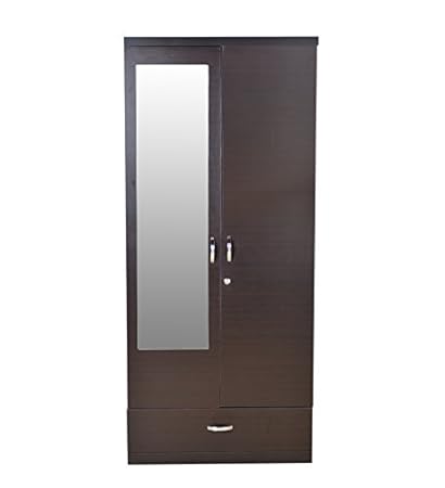 Hometown Utsav Two Door Wardrobe With Mirror Wenge Amazon In