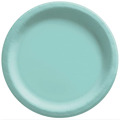Robin’s Egg Blue Big Party Pack Round Paper Plates – 6 3/4″, 300 Ct