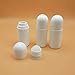 Healifty 10pcs Plastic Roller Bottles 50ML Empty Refillable Rollerball Bottle for Essential Oils Perfume Cosmetics White