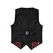 Visaccy Kids Suits Boy Slim Fit Formal Wear Black Boys Suit Size 3T