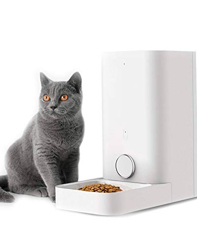 PETKIT Smart Feed Automatic Cat Feeder, Wi-Fi Enabled Pet Feeder for Cat and Small Dog, Smartphone App for iOS and Android, Work with Alexa, Portion Control, Fresh Lock System Auto Cat Food Dispenser
