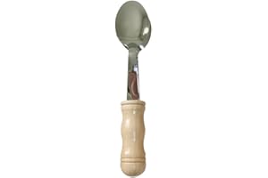 LASENERSM 1 Piece Musical Spoon Folk Percussion Instrument Heritage Musical Spoon Traditional Percussion Spoon Musical Folk Hand Wooden Percussion Instrument with Wooden Handle