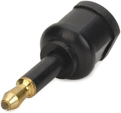 CNCT Fiber Optic Toslink to 3.5mm Mini Connector Adapter - Toslink Mini Adapter - Toslink to 3.5mm adapter - Toslink to 3.5mm - Toslink to 3.5mm convertor