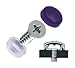 CRL Black Flat Large Snap Cap Screw Covers - Package of 100