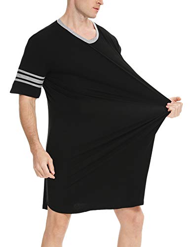 3 SWOMOG+Nightshirt+Cotton+Nightwear+Sleeve