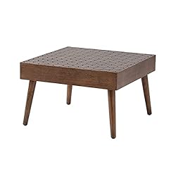 HOMPUS Rustic Farmhouse Square Coffee Table