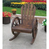 Wagon Wheel Rocker Chair