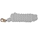 Intrepid International Cotton Lead Rope with Bull Snap, Whitethumb 1