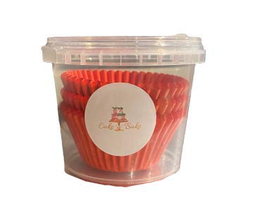 Cake N Bake Cupcake Muffin Baking Cases (Red, 75)