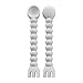 Ryan & Rose Baby Spoon and Fork [2 Pack] (Grey) primary