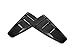 VXMOTOR for 2005-2014 Ford Mustang Black GT3 Vent Rear 1/4 Quarter Side Vent Window Louvers V2