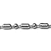 Loralyn Designs 30 Inch Mens Silver Stainless Steel Bead Chain Necklace 2mm