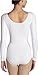 Capezio Women's Cotton Classic Long Sleeve Leotard,White,X-Small