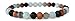 Leboha Multi Colored Essential Oil Diffuser Bracelet, 6mm Wood, Faceted Labradorite, Aquamarine, Black Lava Stone