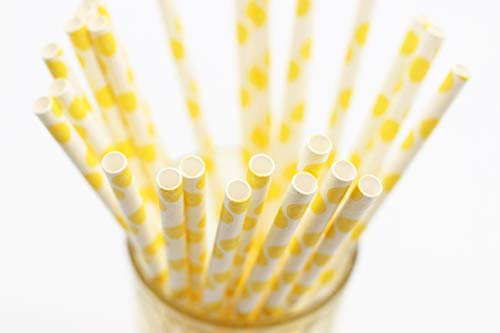 50-Pack Biodegradable Paper Drinking Straws for Party Supplies Bridal/Baby Shower Wedding Decoration - //coolthings.us