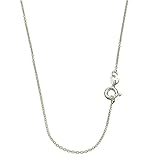 Sterling Silver 1.3mm Fine Cable Nickel Free Chain Necklace 14