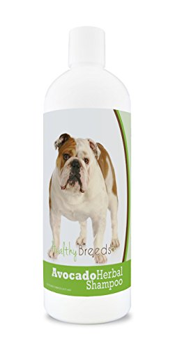 Healthy Breeds Herbal Avocado Dog Shampoo for Dry Itchy Skin for Bulldog  - OVER 200 BREEDS - For Dogs with Allergies or Sensitive Skin - 16 oz