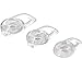 3 Clear Small Medium Large Eargels for PLANTRONICS Discovery 925 975 Wireless Bluetooth Headset Ear Gel Bud Tip Gels Buds Tips Eargel Earbud Eartip Earbuds Eartips Replacement Part Parts