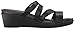 crocs Women's Leigh-Ann Leather Mini Wedge Sandal