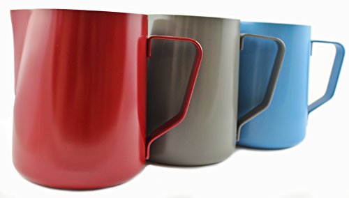 Zoie + Chloe 20 oz Non-Stick Stainless Steel Milk Steaming & Frothing Pitcher (600ml) - Coffee Latte Cappuccino