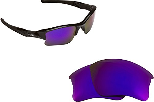 New SEEK OPTICS Replacement Lenses Oakley FLAK JACKET XLJ - Polarized Purple Mirror