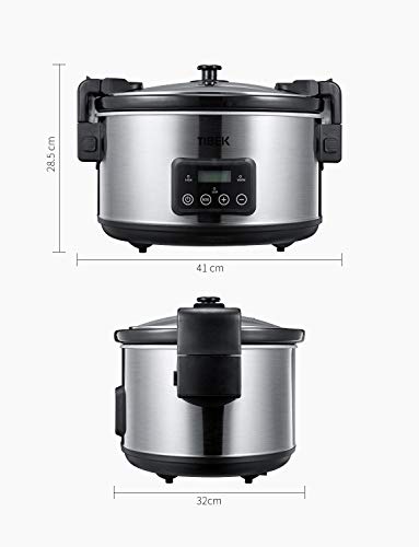 Slow Cooker, 8.5-Quart Programmable Slow Cooker with Digital Timer Up TO 20 Hours, Sealing and Locking Lid, Dishwasher Safe Non-Stick Stoneware Crock Pot, Auto Shut Off   - Thumbnail 6