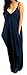 Bigyonger Women's Loose Low V Neckline Spaghetti Straps Maxi Dress Beach Wear