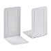 Acrimet Premium Metal Bookends (Heavy Duty) (White Color) (1 Pair) primary