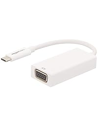 Basics Adaptador USB 3.1 Tipo C a VGA, color blanco