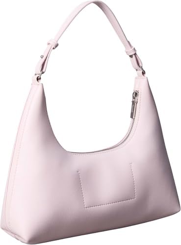Mala de ombro com logótipo de alumínio feminino com alça opcional, rosa (Cradle Pink), tamanho único