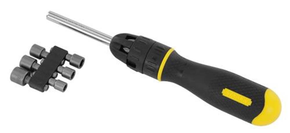 Stanley 68-010 Multibit Ratcheting Screwdriver with 10 Assorted Bits