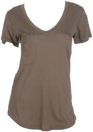 Bobi S/S Front Pocket Relaxed V-Neck Tee